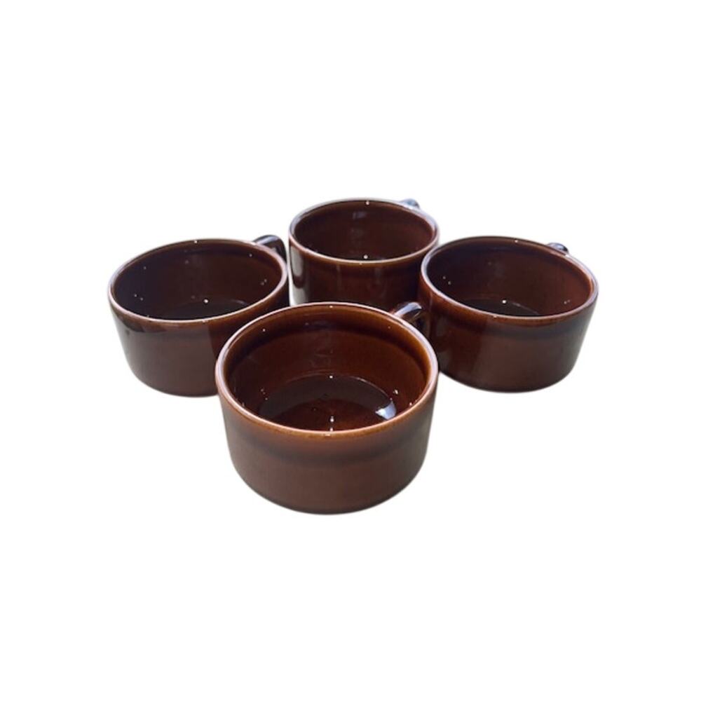 Pfaltzgraff "Compatibles Butterscotch " Flat 9 Oz Cups (set of 4)